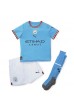 Fotbalové Dres Manchester City Ilkay Gundogan #8 Dětské Domácí Oblečení 2022-23 Krátký Rukáv (+ trenýrky)
